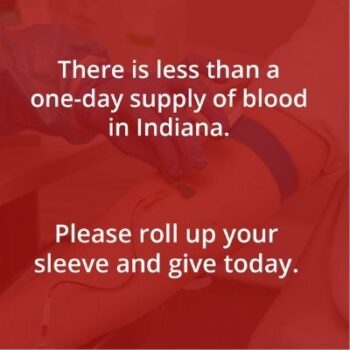 Blood donation shortage