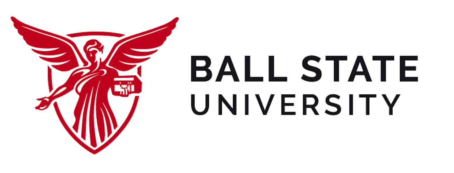 Ball State University White Logo