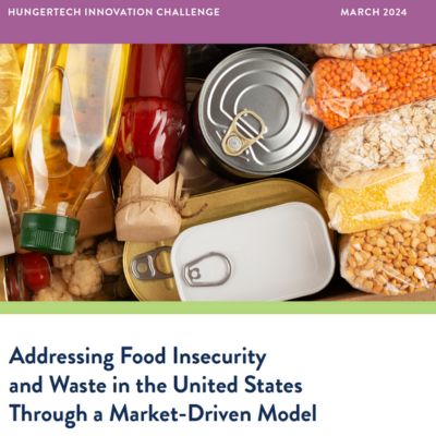Addressing Food Insecurity and Waste in the United States Through a Market-Driven Model